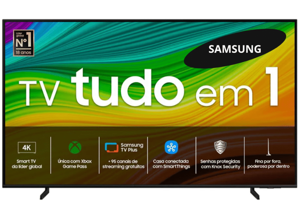Samsung Smart TV 55" QLED 4K Q60D 2024 QN55Q60DAGXZD - Mais Vendido
