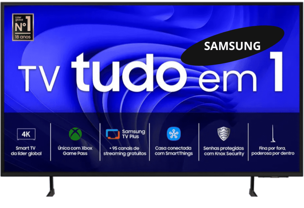 Smart TV Samsung UN50DU7700GXZD 50" 4K Crystal UHD - Tecnologia Avançada e Entretenimento Imersivo